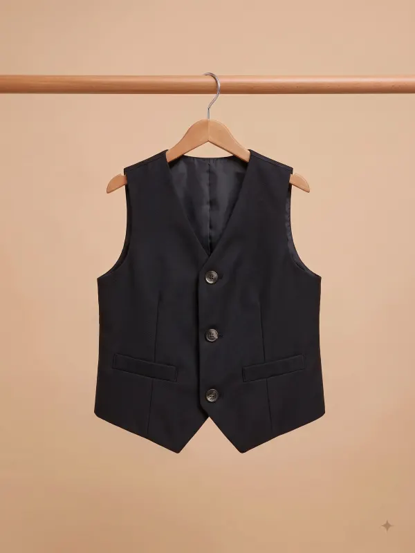 Gilet de costume noir — 7 ans · Bébé et enfant, dressing du studio de Julie Dugardin Photographe